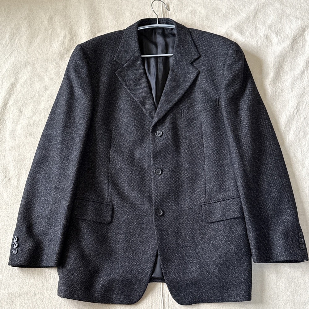 Ermenegildo Zegna Blazer 42R Wool Cashmere Gray Speckled Soft Sport Coat Jacket